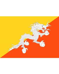 Flagge: Small Bhutan  |  Querformat Fahne | 0.7m² | 70x100cm 