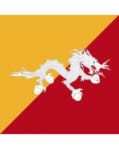 Flagge: Large Second Bhutan  |  Querformat Fahne | 1.35m² | 90x150cm 