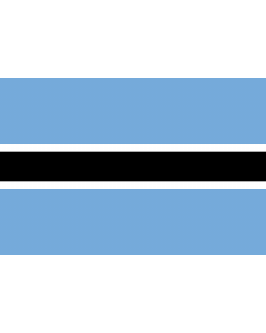 Flagge: XS Botswana  |  Querformat Fahne | 0.375m² | 50x75cm 