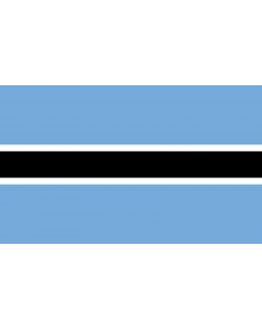 Flag: Botswana |  landscape flag | 1.35m² | 14.5sqft | 90x150cm | 3x5ft 