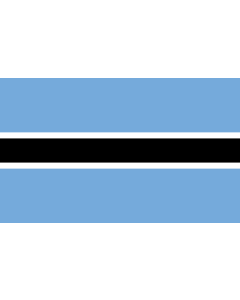 Table-Flag / Desk-Flag: Botswana 15x25cm