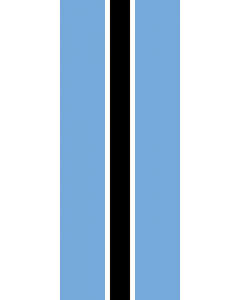 Flag: Botswana |  portrait flag | 3.5m² | 38sqft | 300x120cm | 10x4ft 