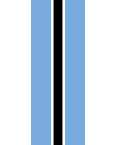 Vertical Hanging Beam Flag: Botswana |  portrait flag | 6m² | 64sqft | 400x150cm | 13x5ft 