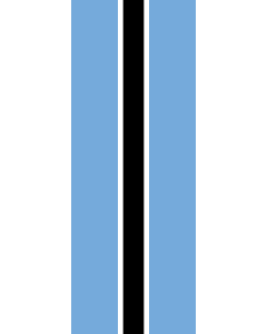 Vertical Hanging Swivel Crossbar Banner Flag: Botswana |  portrait flag | 6m² | 64sqft | 400x150cm | 13x5ft 