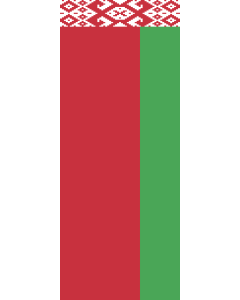 Vertical Hanging Beam Flag: Belarus |  portrait flag | 3.5m² | 38sqft | 300x120cm | 10x4ft 