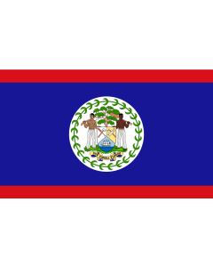 Flag: Belize |  landscape flag | 1.35m² | 14.5sqft | 90x150cm | 3x5ft 