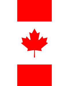 Vertical Hanging Beam Flag: Canada |  portrait flag | 3.5m² | 38sqft | 300x120cm | 10x4ft 