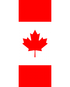 Flag: Canada |  portrait flag | 6m² | 64sqft | 400x150cm | 13x5ft 