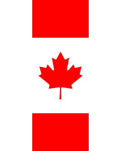Vertical Hanging Swivel Crossbar Banner Flag: Canada |  portrait flag | 6m² | 64sqft | 400x150cm | 13x5ft 