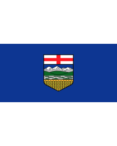Flag: Alberta |  landscape flag | 0.06m² | 0.65sqft | 17x34cm | 7x14inch 