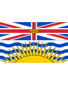 Flag: British Columbia |  landscape flag | 0.06m² | 0.65sqft | 20x30cm | 8x12in 