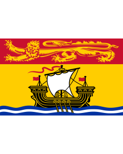 Flag: New Brunswick  |  landscape flag | 0.06m² | 0.65sqft | 20x30cm | 8x12in 