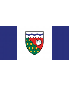 Drapeau: Territoires du Nord-Ouest |  drapeau paysage | 0.06m² | 17x34cm 