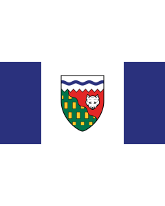 Flag: Northwest Territories |  landscape flag | 1.35m² | 14.5sqft | 80x160cm | 30x60inch 
