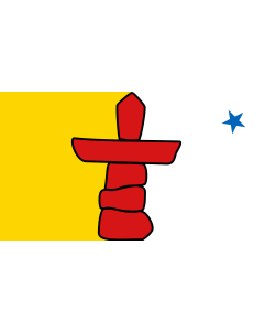 Flag: Nunavut |  landscape flag | 1.35m² | 14.5sqft | 90x150cm | 3x5ft 