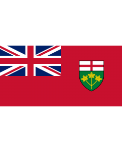 Drapeau: Ontario |  drapeau paysage | 0.06m² | 17x34cm 