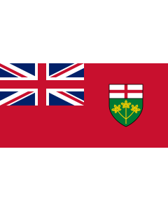 Flag: Ontario |  landscape flag | 0.7m² | 7.5sqft | 60x120cm | 23x46inch 