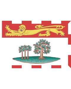 Flag: Prince Edward Island |  landscape flag | 0.06m² | 0.65sqft | 20x30cm | 8x12in 
