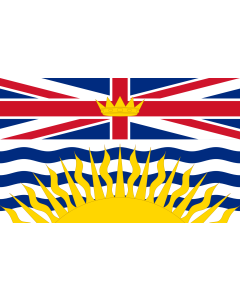 Bandera de  British Columbia 02 | British Columbia | Colombie Britannique | Columbia Britannica | Флаг Британская Колумбия |  bandera horizontal | 1.35m² | 90x150cm 