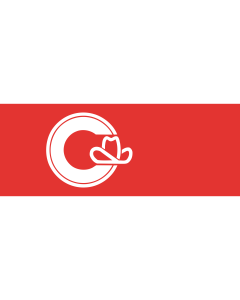 Flag: Calgary |  landscape flag | 1.35m² | 14.5sqft | 80x160cm | 30x60inch 