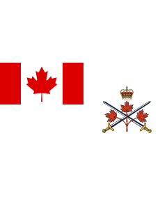 Flag: Canadian Army (2013–2016) |  landscape flag | 1.35m² | 14.5sqft | 80x160cm | 30x60inch 