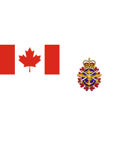 Flag: Joint service flag of the Canadian Forces |  landscape flag | 0.06m² | 0.65sqft | 17x34cm | 7x14inch 