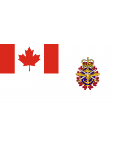 Flag: Joint service flag of the Canadian Forces |  landscape flag | 0.06m² | 0.65sqft | 17x34cm | 7x14inch 
