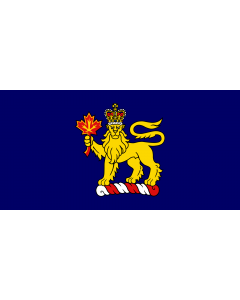 Flag: Governor General w en LeBlanc of w en Canada |  landscape flag | 0.06m² | 0.65sqft | 17x34cm | 7x14inch 