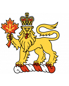Flag: Crest of the Governor General of Canada |  landscape flag | 0.06m² | 0.65sqft | 23x25cm | 10x10inch 