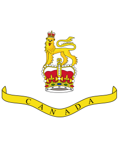 Flag: Crest of the Governor General of Canada 1931-1981 |  landscape flag | 1.35m² | 14.5sqft | 100x130cm | 40x50inch 