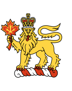 Flag: Crest of the Governor General of Canada |  landscape flag | 0.06m² | 0.65sqft | 23x25cm | 10x10inch 