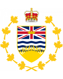 Flag: Crest of the Lieutenant Governor of British Columbia |  0.06m² | 0.65sqft | 25x25cm | 10x10inch 
