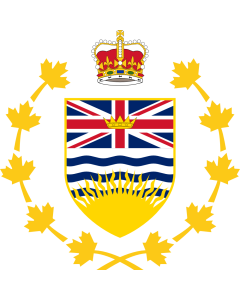 Flag: Crest of the Lieutenant Governor of British Columbia |  0.06m² | 0.65sqft | 25x25cm | 10x10inch 