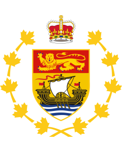 Flag: Crest of the Lieutenant Governor of New Brunswick |  1.35m² | 14.5sqft | 120x120cm | 45x45inch 