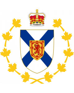 Flag: Crest of the Lieutenant Governor of Nova Scotia |  2.16m² | 23sqft | 150x150cm | 60x60inch 