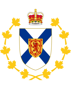 Bandiera: Crest of the Lieutenant Governor of Nova Scotia |  2,16&nbsp;m² | 150&nbsp;×&nbsp;150&nbsp;cm 