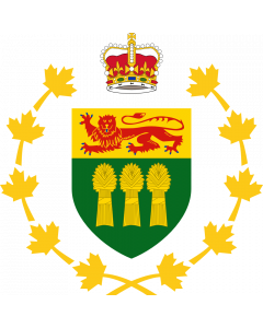 Flag: Crest of the Lieutenant Governor of Saskatchewan |  2.16m² | 23sqft | 150x150cm | 60x60inch 