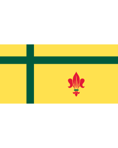 Flag: Fransaskois |  landscape flag | 1.35m² | 14.5sqft | 80x160cm | 30x60inch 