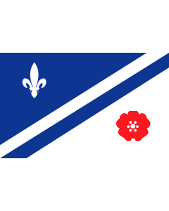 Flag: Franco Albertains |  landscape flag | 1.35m² | 14.5sqft | 90x150cm | 3x5ft 