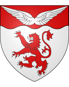 Flag: Frederick Russell Arms |  0.06m² | 0.65sqft | 25x23cm | 10x10inch 