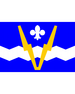 Flag: JJ Flag of Shawinigan | Shawinigan |  landscape flag | 1.35m² | 14.5sqft | 90x150cm | 3x5ft 
