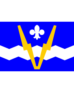 Bandera de  JJ Flag of Shawinigan | Shawinigan |  bandera horizontal | 2.16m² | 120x180cm 