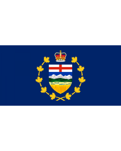 Flag: Lieutenant-Governor of Alberta |  landscape flag | 2.16m² | 23sqft | 100x200cm | 40x80inch 