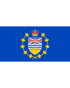 Flag: Lieutenant-Governor of British Columbia |  landscape flag | 2.16m² | 23sqft | 100x200cm | 40x80inch 
