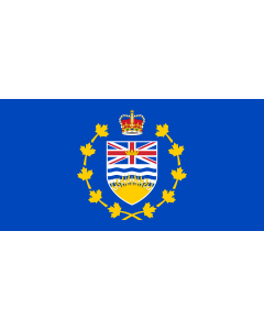 Flag: Lieutenant-Governor of British Columbia |  landscape flag | 1.35m² | 14.5sqft | 80x160cm | 30x60inch 