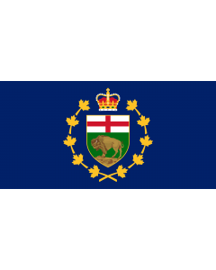 Flag: Lieutenant-Governor of Manitoba |  landscape flag | 2.16m² | 23sqft | 100x200cm | 40x80inch 