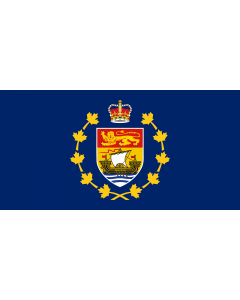 Flag: Lieutenant-Governor of New Brunswick |  landscape flag | 2.16m² | 23sqft | 100x200cm | 40x80inch 