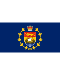 Flag: Lieutenant-Governor of New Brunswick |  landscape flag | 2.16m² | 23sqft | 100x200cm | 40x80inch 