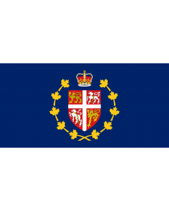 Flag: Lieutenant-Governor of Newfoundland and Labrador |  landscape flag | 0.06m² | 0.65sqft | 17x34cm | 7x14inch 