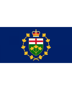 Flag: Lieutenant-Governor of Ontario |  landscape flag | 2.16m² | 23sqft | 100x200cm | 40x80inch 